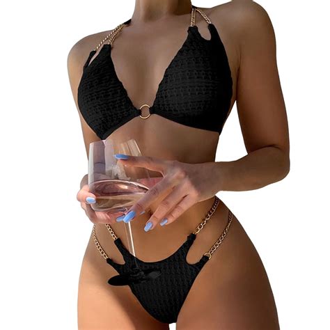 GYUJNB Bikini Sets For Women Sexy Triangle High Cut Bikini Bathing