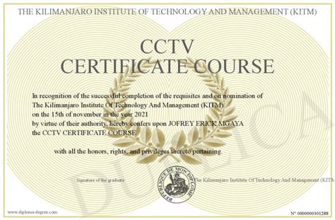 Cctv Certificate Course