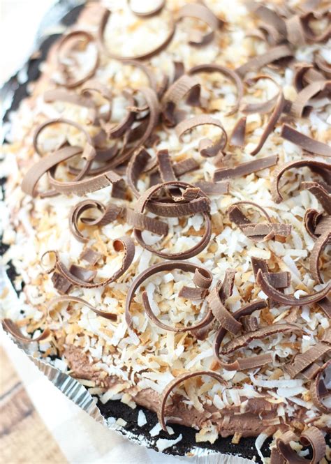 Chocolate Coconut Cream Pudding Pie