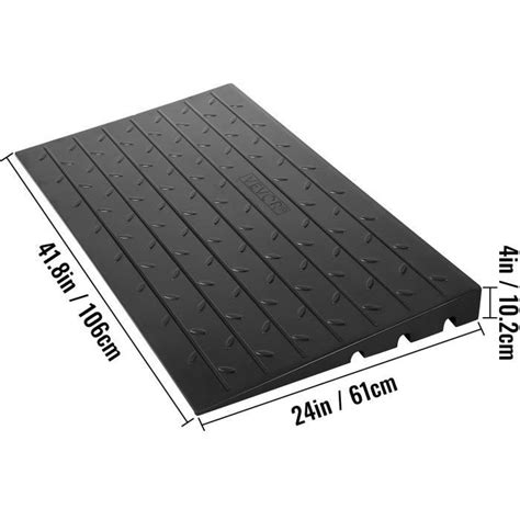 Rampe De Seuil En Caoutchouc Vevor Cm Couverture De Cordon