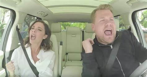 Victoria Beckham Dans Un Vrai Faux Carpool Karaoke Avec James Corden