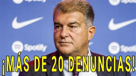 LAPORTA CONFIRMA QUE HAN DENUNCIADO A MÁS DE 20 PERSONAS POR DIFAMAR AL