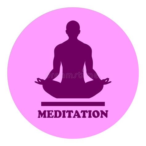 Yoga Meditation Vector Icon Stock Vector Illustration Of Outline