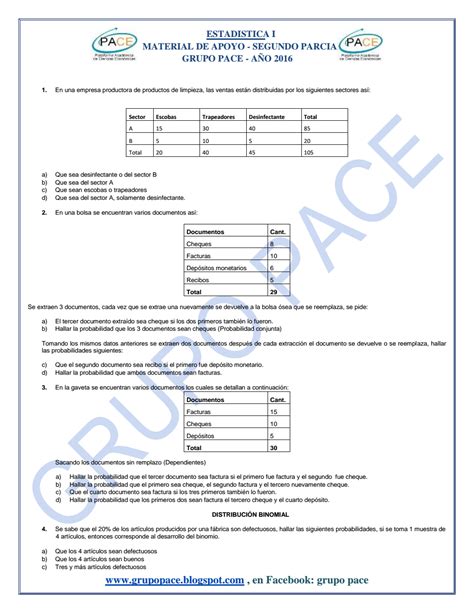 Estadistica Material De Apoyo Do Parcial Pdf Google Drive