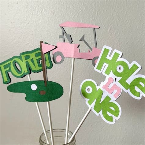 Hole In One Girl Table Decor Etsy