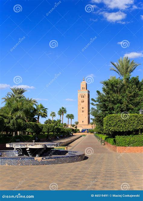 Koutoubia in Marrekesh, Morocco Stock Image - Image of marrakesh