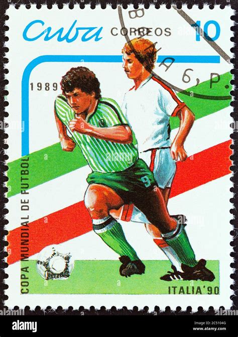 CUBA CIRCA 1989 A Stamp Printed In Cuba From The World Cup Football