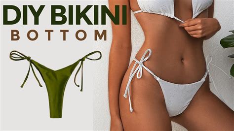 How To Sew A Tie String Bikini Bottom Sewquaint Youtube