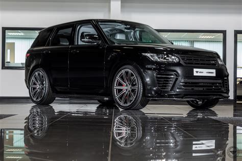 VIP Appearance of Black Range Rover Sport on Gloss Charcoal Vossen Rims — CARiD.com Gallery