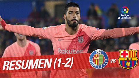 Resumen De Getafe CF Vs FC Barcelona 1 2 YouTube