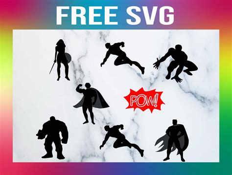 Free Superhero Svg