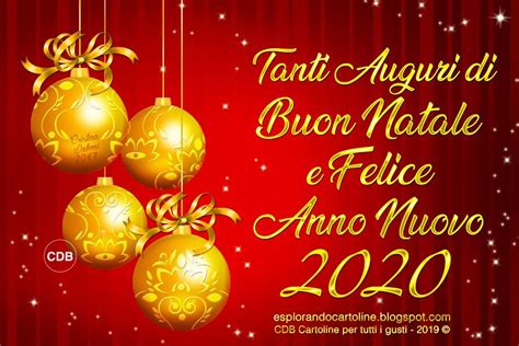 Tanti Auguri Di BUON NATALE E FELICE ANNO NUOVO 2020 Elegante