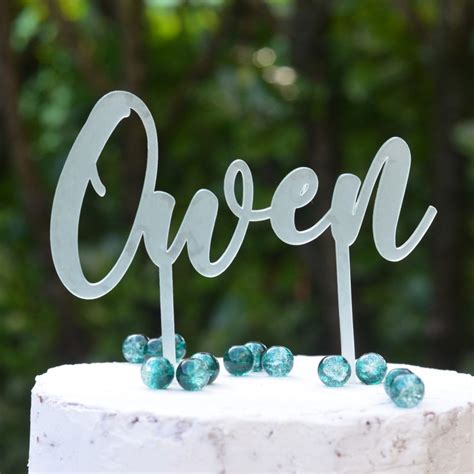 Cake Topper Pr Nom Acrylique La Bo Te Cookies