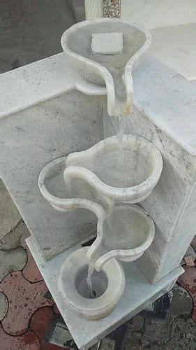 Grp Marbles White Marble Water Fountain At Rs In Faridabad Id