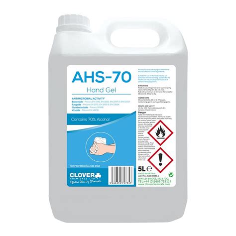 Clover Ahs70 70 Alcohol Hand Sanitiser 2 X 5l Simple Hygiene Solutions