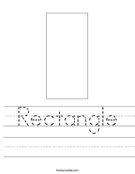 Rectangle Worksheet Twisty Noodle Worksheets Library