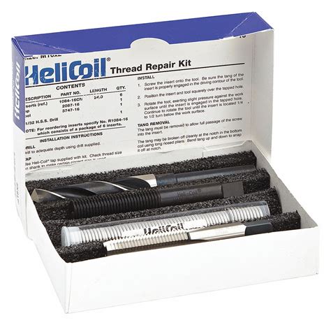 Heli Coil Stainless Steel Thread Repair Kit M X Size Mm