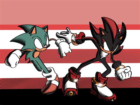 Sonic and Shadow fan art by me : r/SonicTheHedgehog