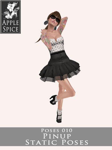 Second Life Marketplace Apple Spice Pinup Pose 010