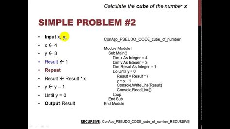 algorithm to pseudocode to code - YouTube