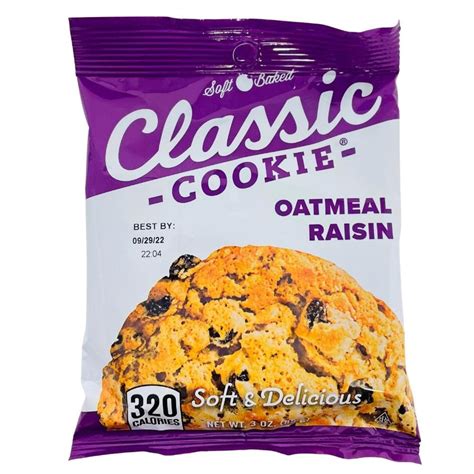 Classic Soft Baked Cookie Oatmeal Raisin 3oz Candy Funhouse