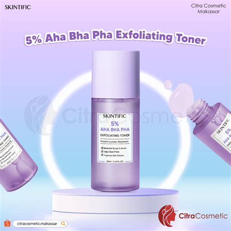 Jual Skintific 5 AHA BHA PHA Exfoliating Toner 80 Ml Shopee Indonesia