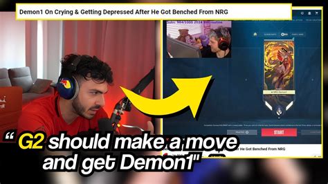 Tarik Reacts To Demon Becoming Depressed After Being Benched Youtube