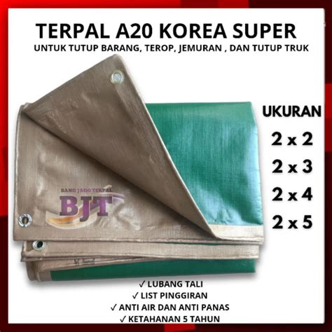 Jual Terpal Tebal X Meter A Super Korea Tutup Truck Tenda Lembaran