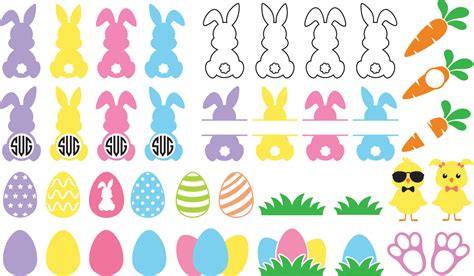 Easter Svg Easter Svg Bundle Rabbit Easter Svg Bunny Svg Png Eps