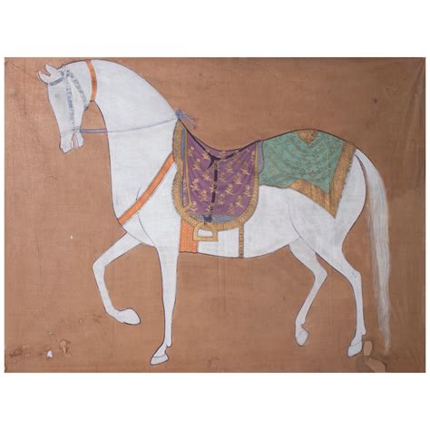 1950s Indian Painting "Walking Horse" Oil on Canvas For Sale at 1stDibs ...