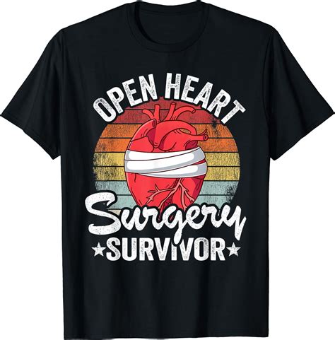 Open Heart Surgery Survivor Get Well Open Heart Surgery T Shirt