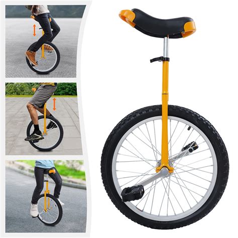 20 Inch Wheel Adjustable Unicycle for Adults & Kids, Unicycle Bike One