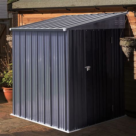 Buy MUPATER Storage Shed Outdoor 4 X 8 Lean To Shed Metal With