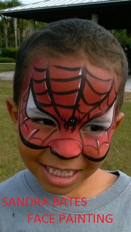 Spider Mask Face Painting Superhero Face Painting Face Painting