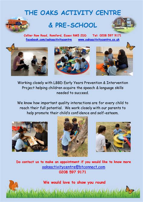 The Oaks Activity Centre Preschool Romford Gb Eng Nextdoor