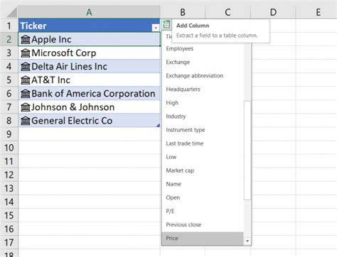 Working With Stock And Geography Data Types In Excel K2 Enterprises