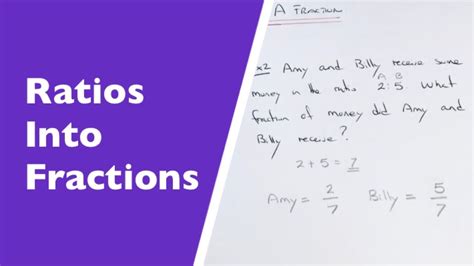 How To Make Ratios Into Fractions