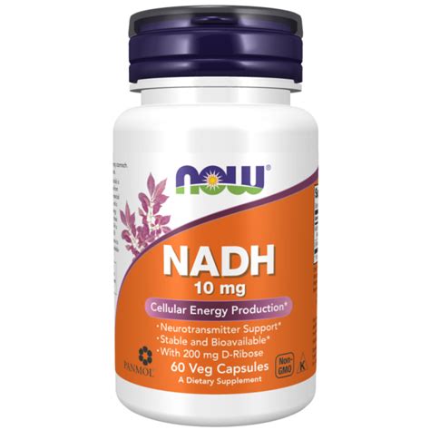 NADH 10 Mg NOW Foods Apollo Suplementos