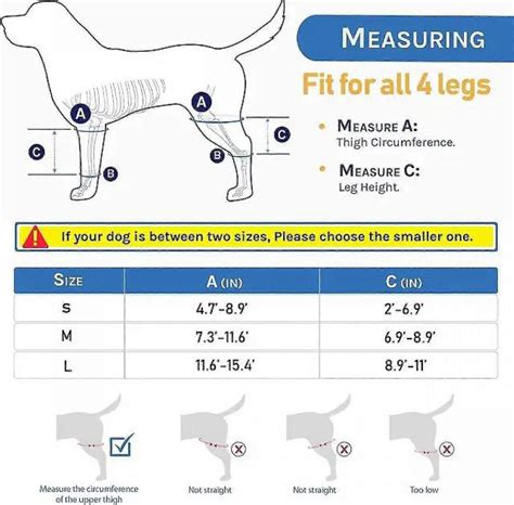 Large Dog Knee Brace For Torn Acl Hind Leg For Support With Cruciate