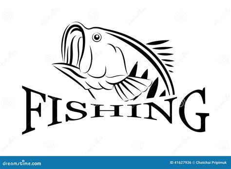 Vector Fishing Design Illustration Symbol Stock Vector Illustration