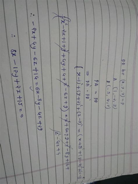 Find The Equation To The Locus Of A Point Which Is Always Equidistant