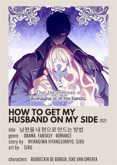 How To Get My Husband On My Side Webtoon Minimalist Poster Em 2022