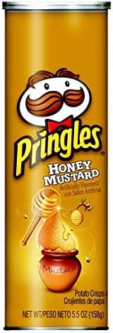 Pringles Potato Crisps Chips Honey Mustard Flavored 5 5 Oz Can