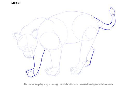 how to draw a panther step by step