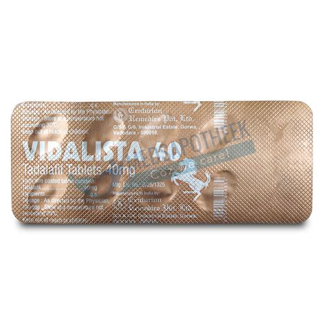 Vidalista 40mg Sterke Ed Pil Lage Prijs