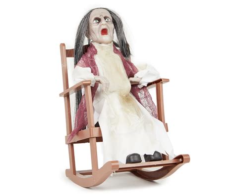 16" Rocking Chair Granny Animated Decor | Big Lots