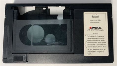 ambico vhs   vhs   motorized camcorder cassette tape adapter