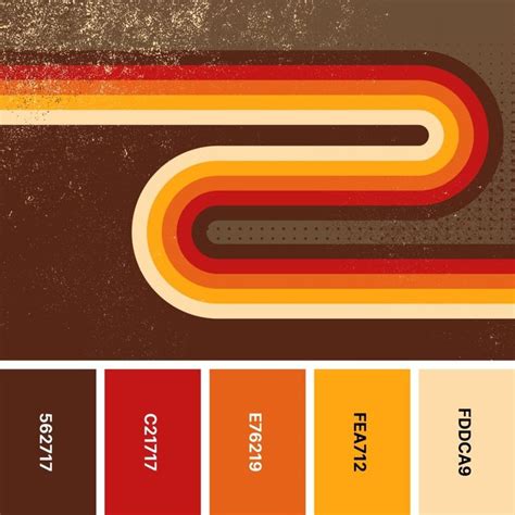 Retro Color Palettes For Throwback Designs Color Meanings Retro