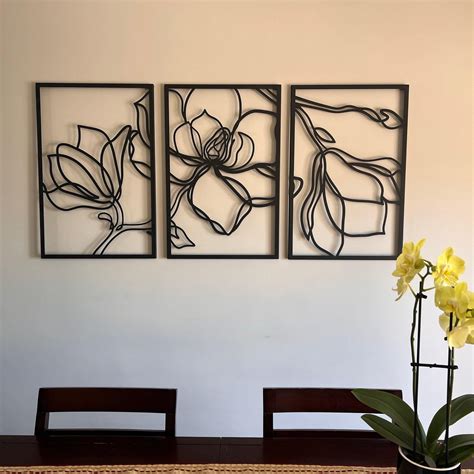 Artepera Metal Floral Wall Decor Set Piece Wall Art Reviews Wayfair