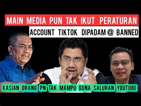 SANUSI BADUT SEBUK AKAUN TIKTOK DI PADAM BANNED ORANG PN KALAU